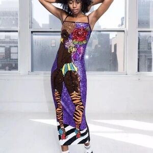 Discount Universe Dress Bodycon Looking For a Kiss Sequin Size Small NWT